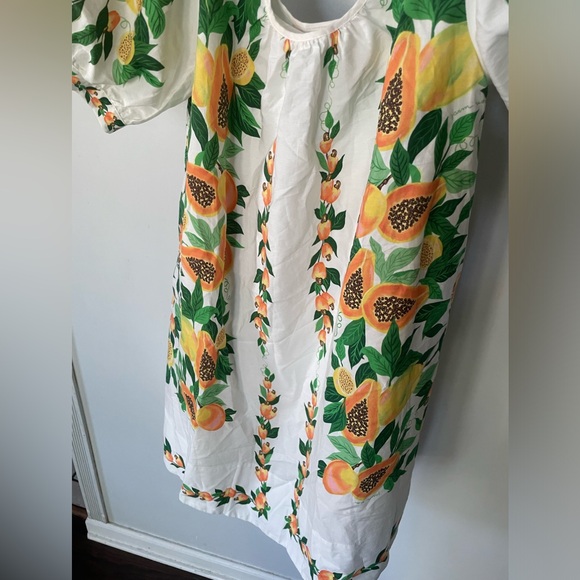 FARM RIO Papaya Salad Scarf Mini Dress S